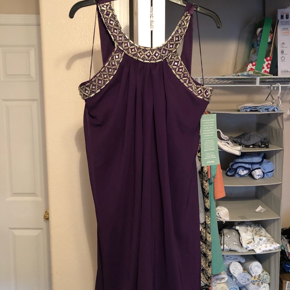 Purple formal dress